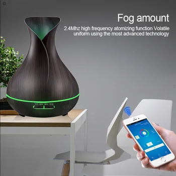 

400ml Air Humidifier Essential Oil Diffuser Aroma Lamp Aromatherapy Electric Aroma Diffuser Mist Maker Smart APP Remote Control