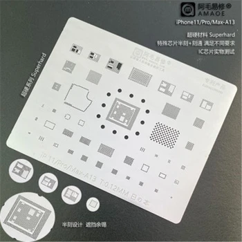 

Amaoe High quality Chip BGA Reballing Stencil Kits Set Solder for iphone X/XS/XS max/XR/8/8P/7/6S/6
