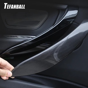 

Car Interior Door Handle Cover Trim For BMW 3 Series F30 F31 F34 2013~2018 Carbon Fiber ABS Trim Handle Sticker Auto Accessories