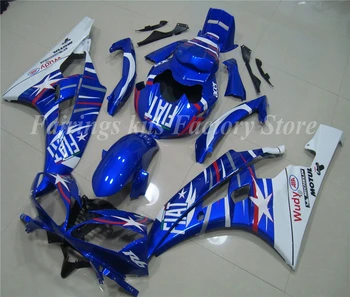 

High quality New ABS Motorcycle Fairing Kits Fit For Yamaha YZF 600 R6 2006 2007 YZF-R6 Bodywork set custom Cool Blue White FIAT