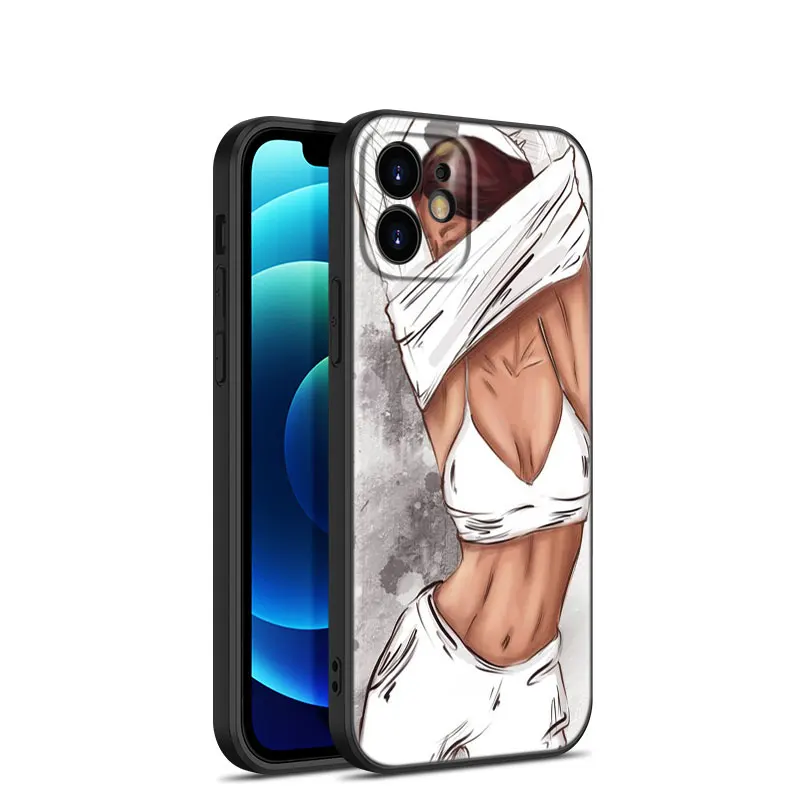 Sexy Hot Girl Phone Case For Apple Iphone 13 12 Mini 11 Pro Max Xr X Xs Max 6 6s 7 8 Plus 5 5s Se Black Cover Coque Funda Mobile Phone Cases Covers Aliexpress