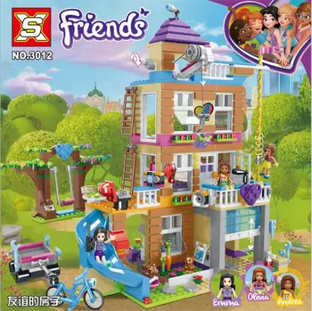 

868Pcs Compatible Friends Series 41340 Friendship House Set toys for KID Girls Building Blocks Bricks Birthday Gifts