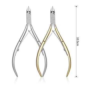 

Stainless Steel Cuticle Nipper Professional Remover Scissors Finger Care Manicure Nail Clipper Dead Skin Tools Gold and Sliver