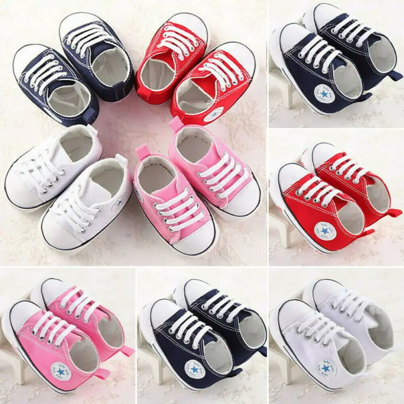 Детская обувь для новорожденных мальчиков и девочек с мягкой подошвой в США; Кроссовки для новорожденных до 18 месяцев