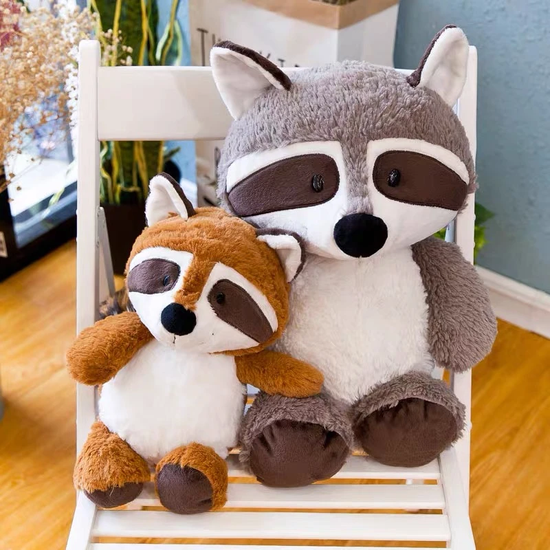 Peluche Raton Laveur Animaux Sauvages Zoo 25 45cm Adorable Animal Cadeau D Anniversaire Poupee Bebe Enfants Livraison Gratuite Aliexpress
