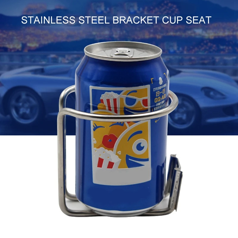 2Pcs Stainless Steel Car Boat Ring Cup Drink Holder Bottle Stand for Marine Yacht Truck RV Camper