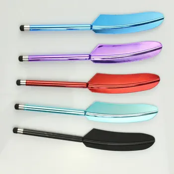 

UV Plating Feather Touch Screen Pen Capacitive Stylus Pen For Smart Phone Tablet For iPad Point Round Thin Tip