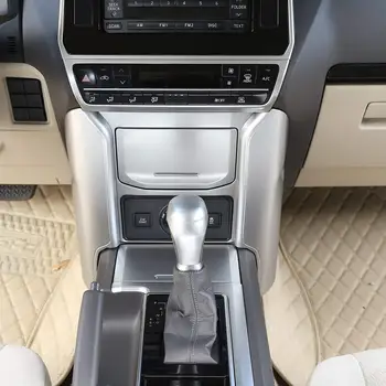

Black Silver Pine Wood Grain for Toyota Land Cruiser Prado FJ150 150 2018 ABS Center Console Decoration Panel Cover Trim