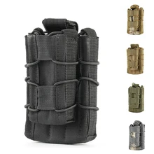 Открытый Топ тактический Molle подсумок охотничий страйкбол снаряжение военный двойной слой маг подсумок Открытый спортивные аксессуары сумка