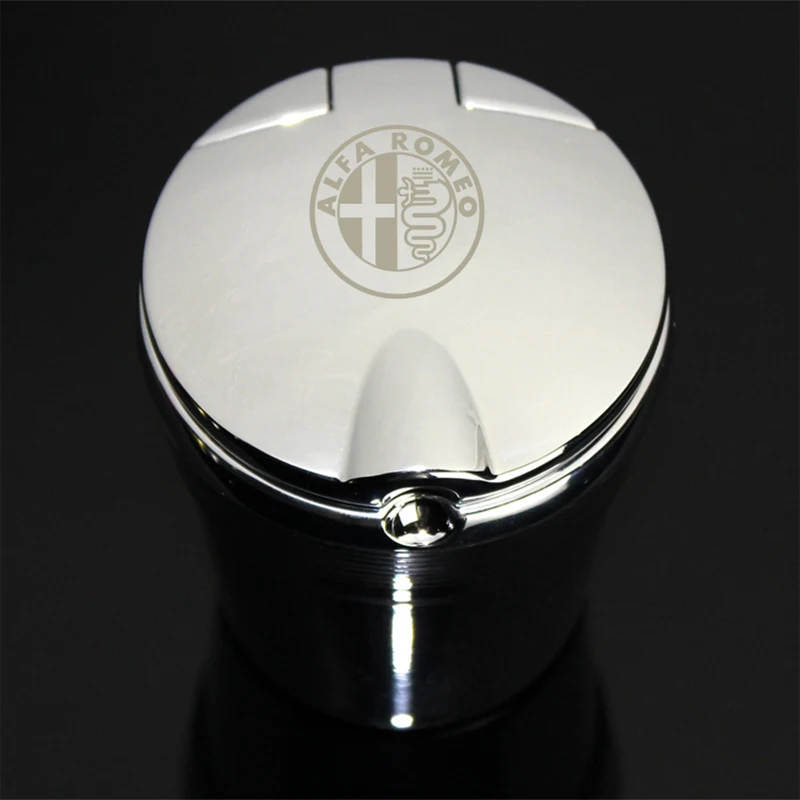 1pc for Alfa Romeo Giulia Stelvio ALFA 156 Car Ashtray With Led Lights Smokeless Cover Creative Personality Covered | Автомобили и
