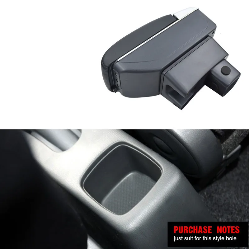 Для Suzuki Swift подлокотник коробка 12 В зарядка через usb увеличивает двухслойный центральный магазин содержание держатель стакана, пепельница аксессуары 08-17
