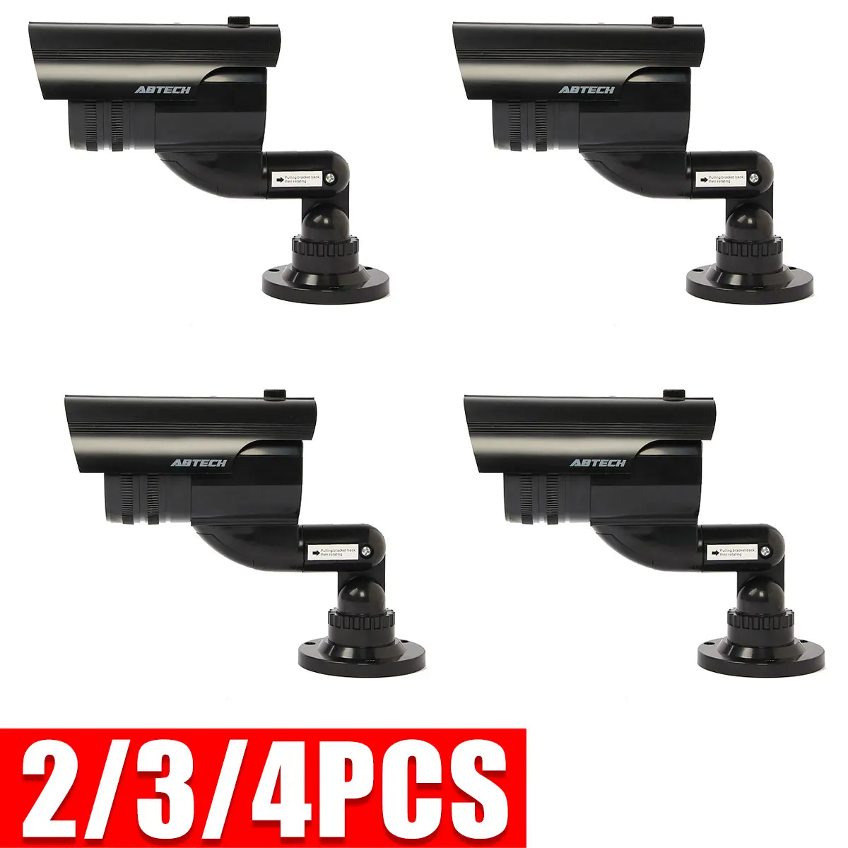 

2/3/4Pcs Fake Camera Surveillance Dummy Led Wireless Fake Dome Camera Home CCTV Security Camera Simulated Video Surveillance