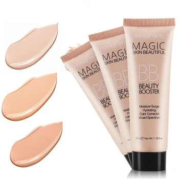 

1Pc HengFang Natural Brighten Liquid Foundation BB Cream Base Makeup Concealer Long Lasting Face Whitening 3 Skin Color TSLM1