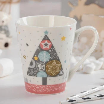 

Christmas tree geometry mug, 310 ml