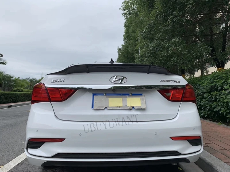 Подходит для hyundai MISTRA- ABS/углеродное волокно внешний задний спойлер задний багажник загрузки крыло украшение автомобиля стиль