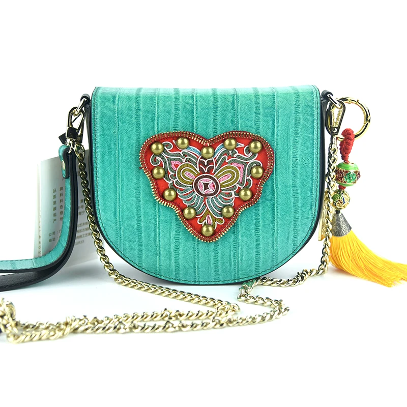 

MENOGGA Crossbody Bags for Women 2019 New Arrival Ethnic Style 100% Handmade Embroidery Butterfly Fashion Elegant Mini Sling Bag