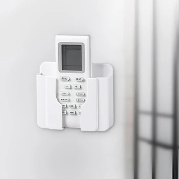 

1Pc Charger Rack Shelf Phone Holder Practical Home Wall Mount Mobile Multifunction Bracket Adhesive Universal Stand Accessories