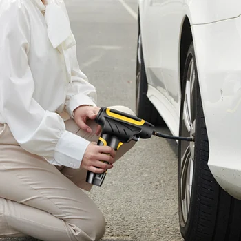 

USB Rechargeable Tire Inflator Compressor Pump Wireless Car Air Compressor Handheld For Motorcycles Cars Truck 120W