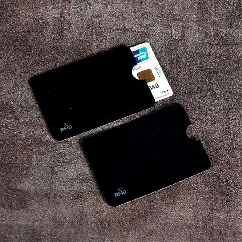 5PCS Anti Rfid държач за кредитна карта Поставка за чанта за банкова лична карта Поставка за защита на самоличността Калъф за преносими визитки Поставка за карти