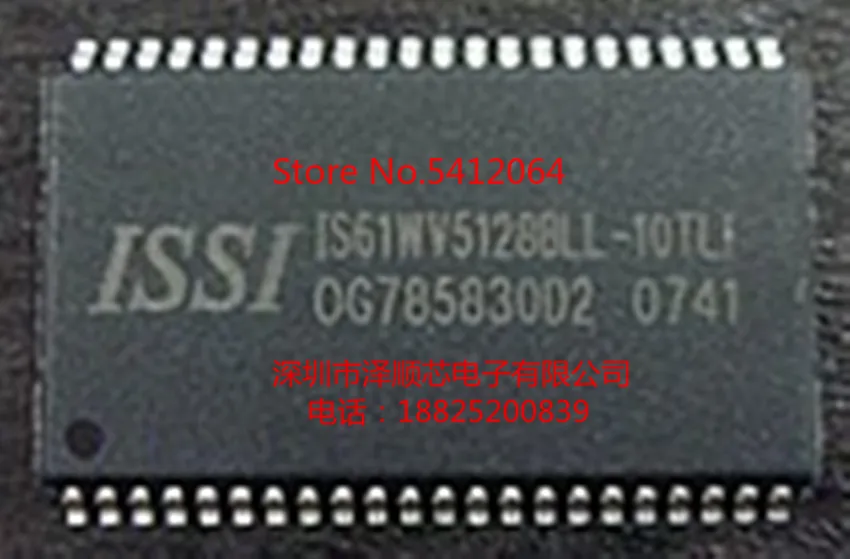 5 шт./лот IS61WV5128BLL-10TLI IS61WV5128 TSOP44(I& C сообщение