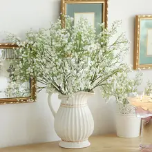 Искусственные семена растений(Гипсофила) Gypsophila шелковые цветы Свадебный букет вечерние украшения Декор