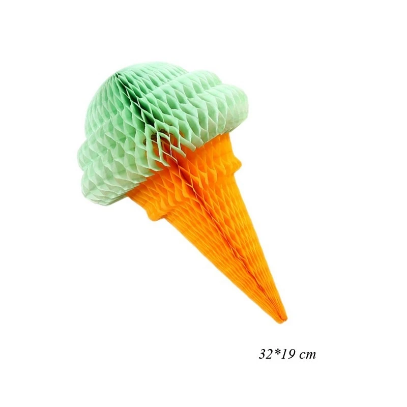 1pc 32cm green 1 комплект, Пончик для выращивания торта, Декоративная гирлянда, воздушные шары, стикеры мороженое Тканные помпоны, детский душ, свадебные украшения на день рождения - Цвет: 1pc 32cm green