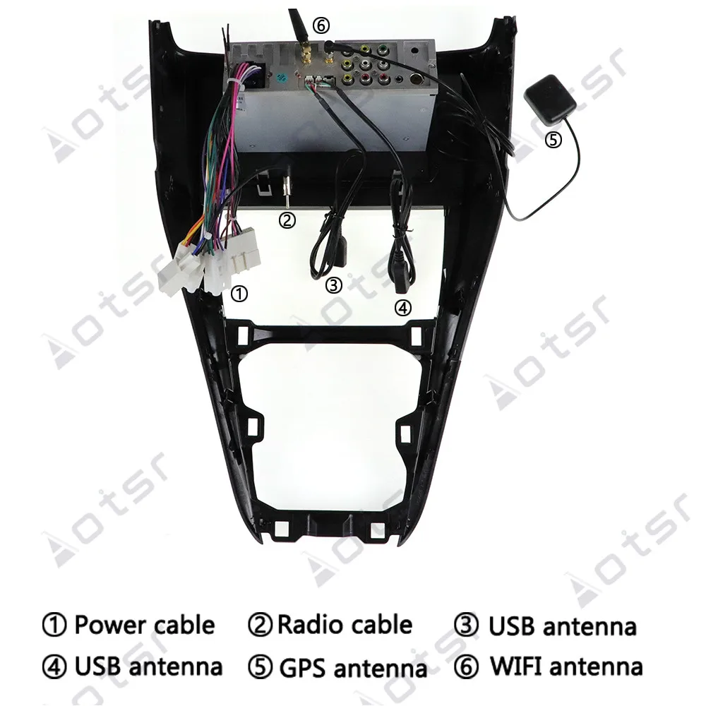 AOTSR 10 дюймов Android 10,0 gps навигатор автомобильный стерео плеер для Toyota Harrier 2010- мультимедийный плеер DSP CarPlay wifi