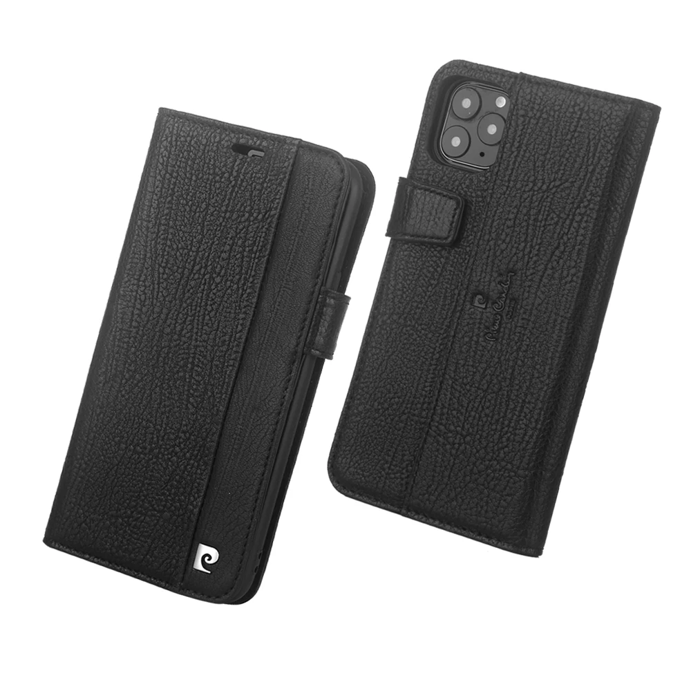 Pierre Cardin, Классический чехол из натуральной кожи для Apple iPhone 11 Pro, чехол для телефона, 5,8 дюймов, полная посылка, защита от падения