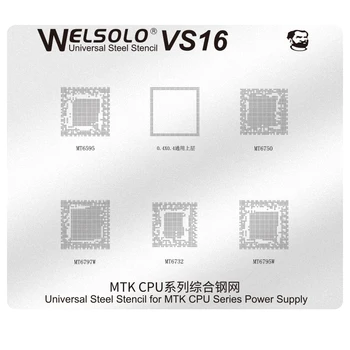 

Mechanic Steel Reballing Stencil Template for MTK CPU Xiaomi 4 Mi3/SSTE Redmi Note2/3 MAX MSM8956/MT6795 CPU BGA Reballing