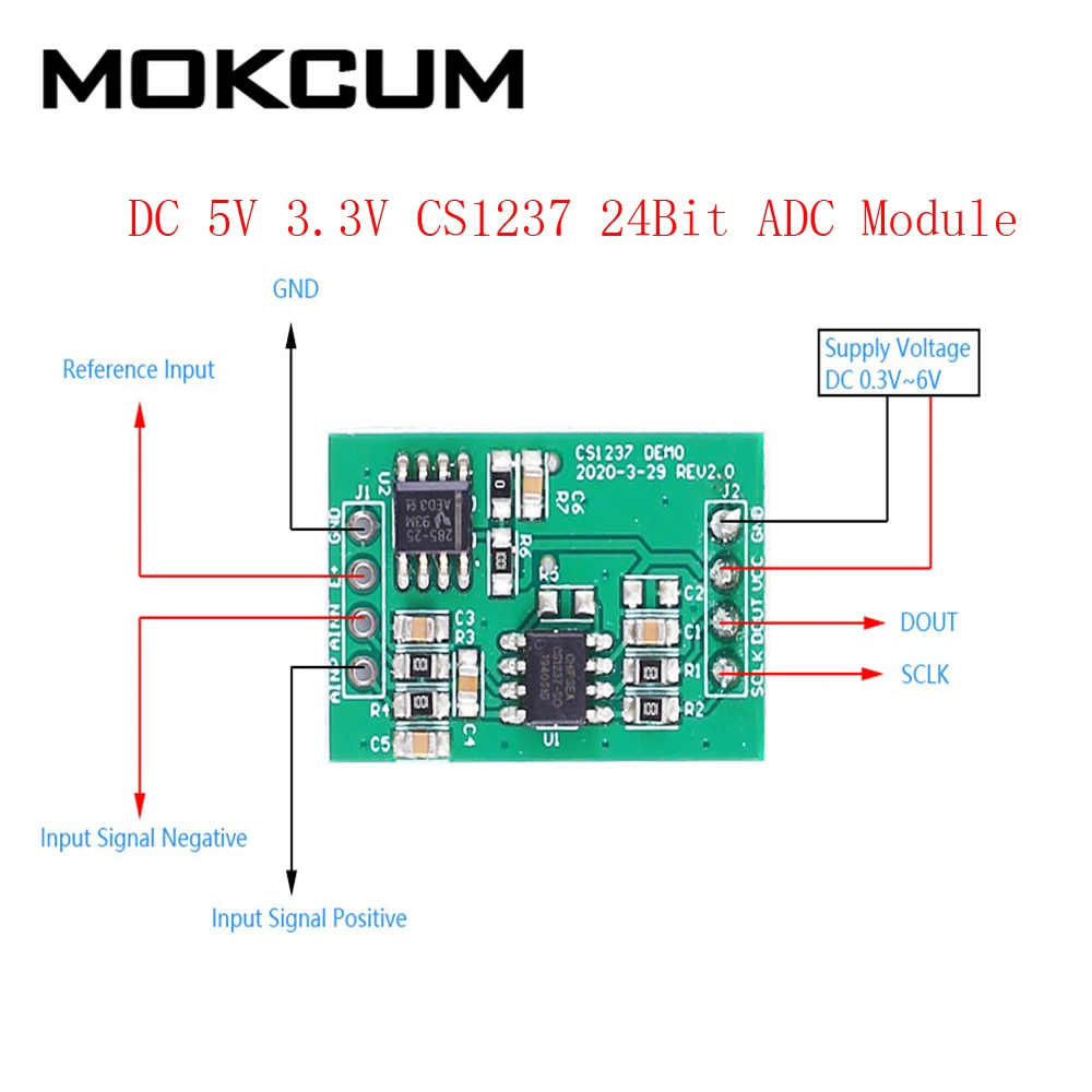 Adc Converter Digital | Adc Converter Module | Adc Converter 24bits ...