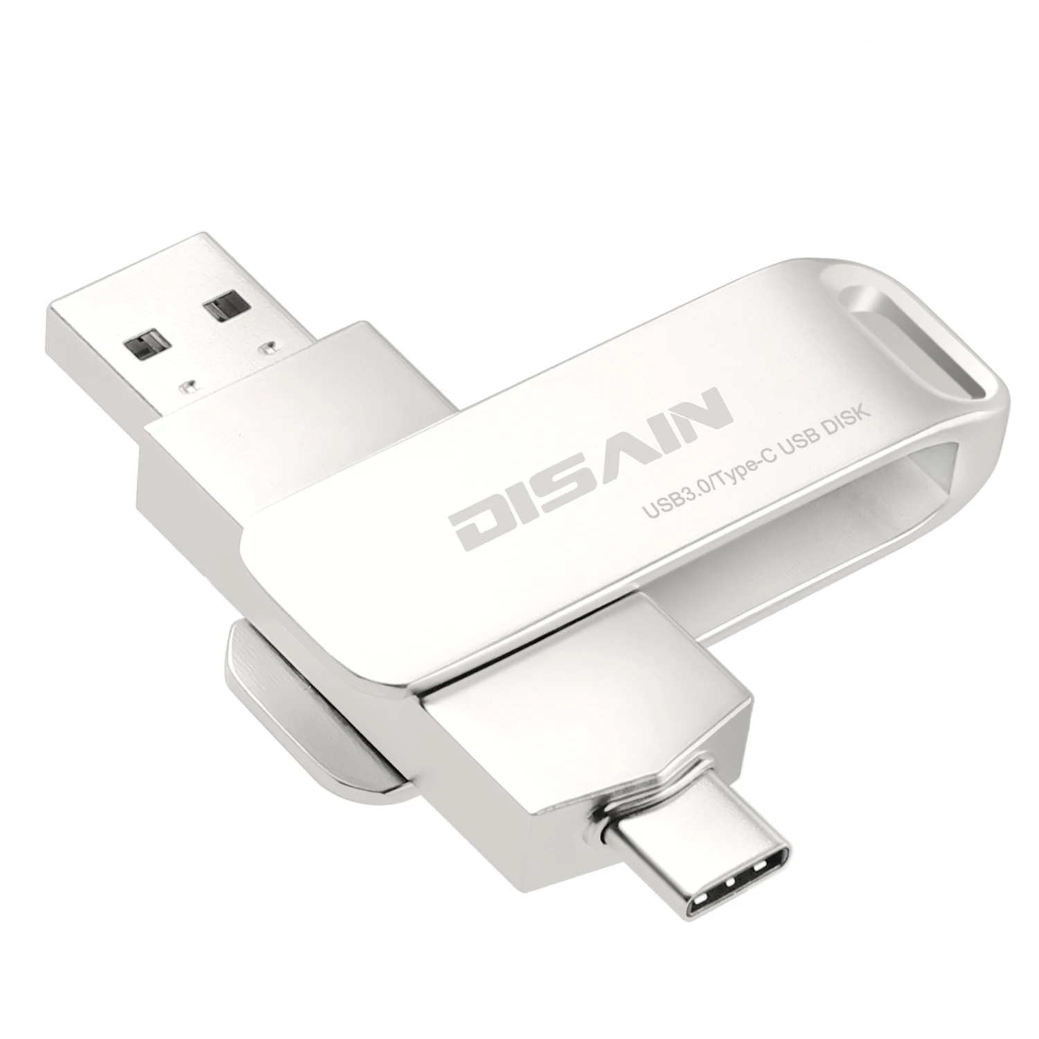 DISAIN USB C двойной флэш-накопитель, USB3.0/3,1 type C Высокоскоростной флеш-накопитель, карта памяти, совместимая с бесплатным принтом логотипа