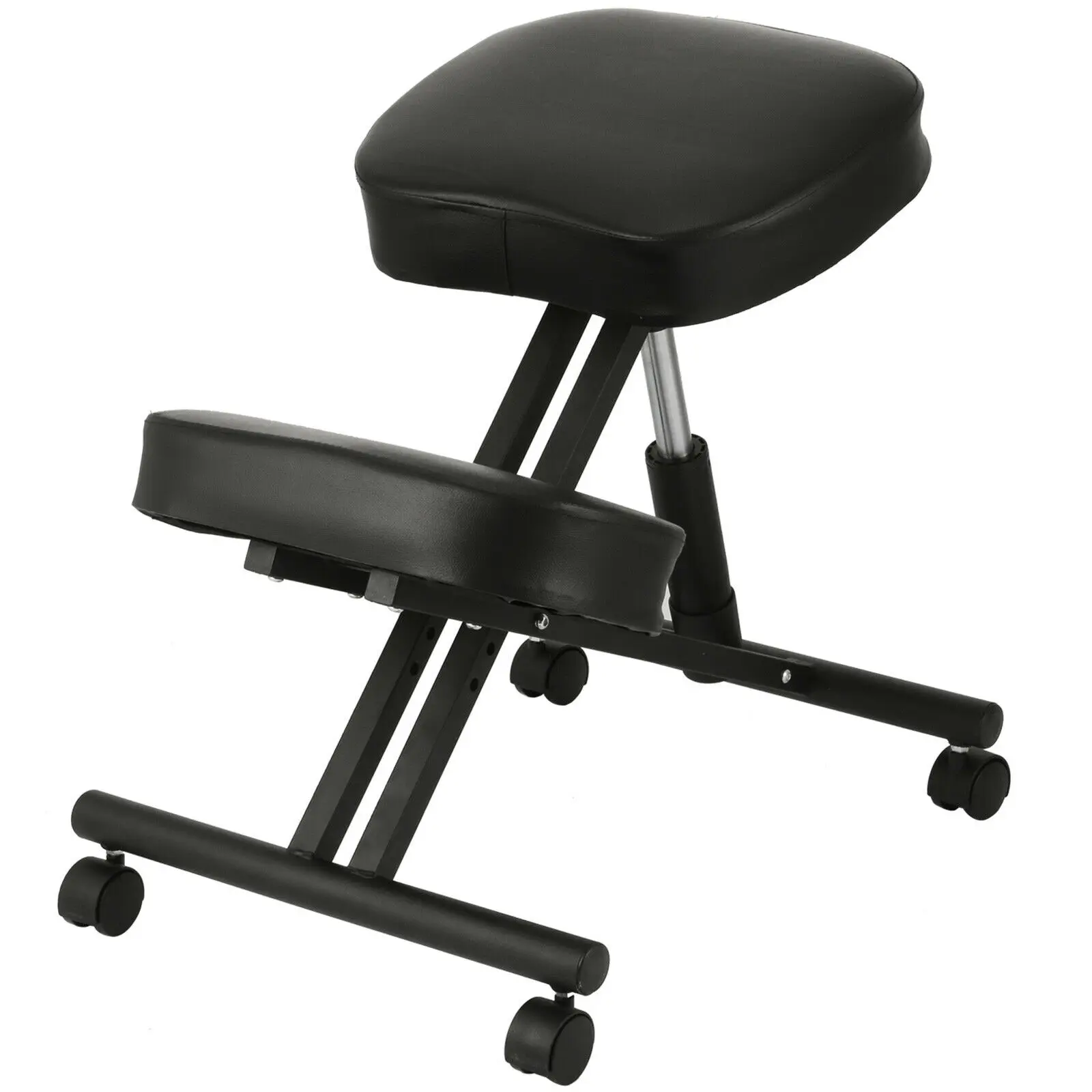 VEVOR Tabouret Ergonomique PVC Hauteur 53-71cm Tabouret Réglable à