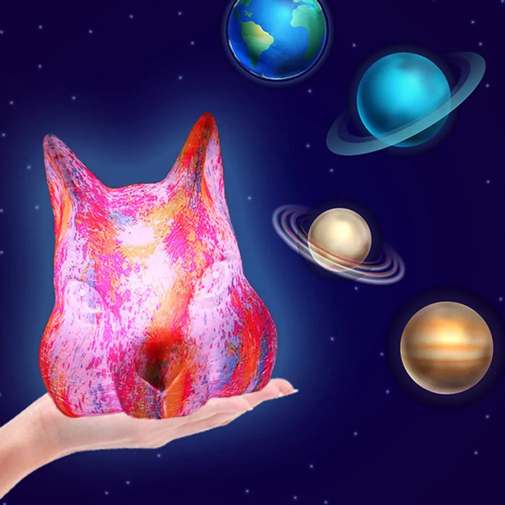 Squirrel Starry Sky Smart Home Creative Products 3d Printing Lunar Lights Charging Night Light New Exotic Table Lamp | Лампы и
