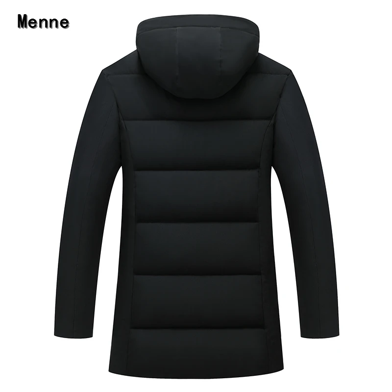 Зимняя Новинка; menundefineds; хлопковая одежда; длинное ветрозащитное теплое и холодостойкое пальто со съемным капюшоном