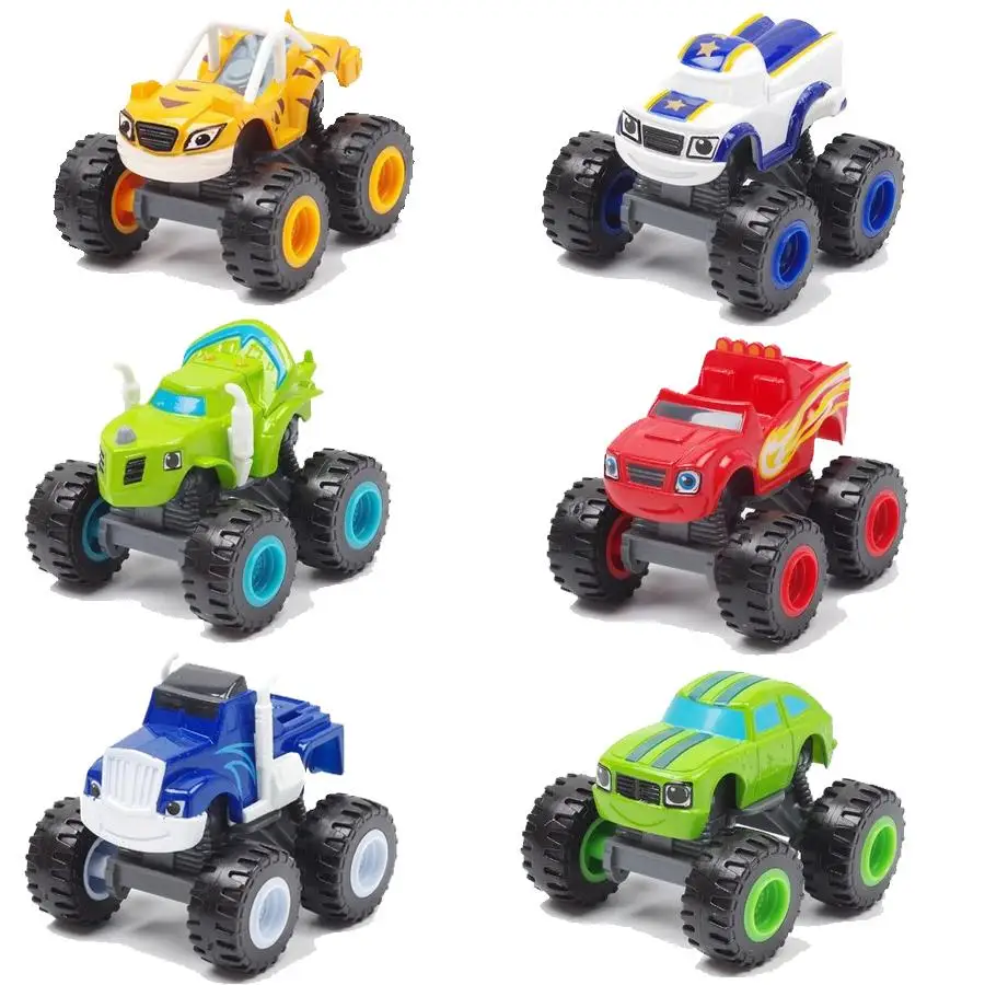 2019 новые машины Blaze Monster рисунки из мультфильма ПВХ игрушечный автомобиль пламя и