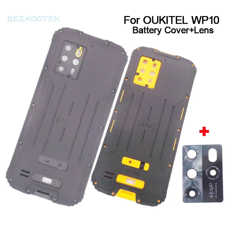 

New Original Oukitel WP10 Battery Cover Back Cover With Rear Camera Lens Repair Accessories For Oukitel WP10 6.67Inch Smartphone