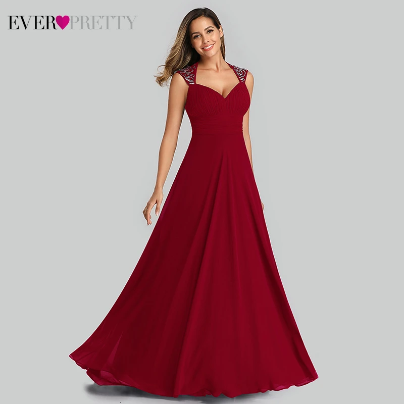 

Elegant Prom Dresses Ever Pretty A-Line V-Neck Sleeveless Ruched Simple Chiffon Evening Party Gowns Vestido Largo Fiesta 2019