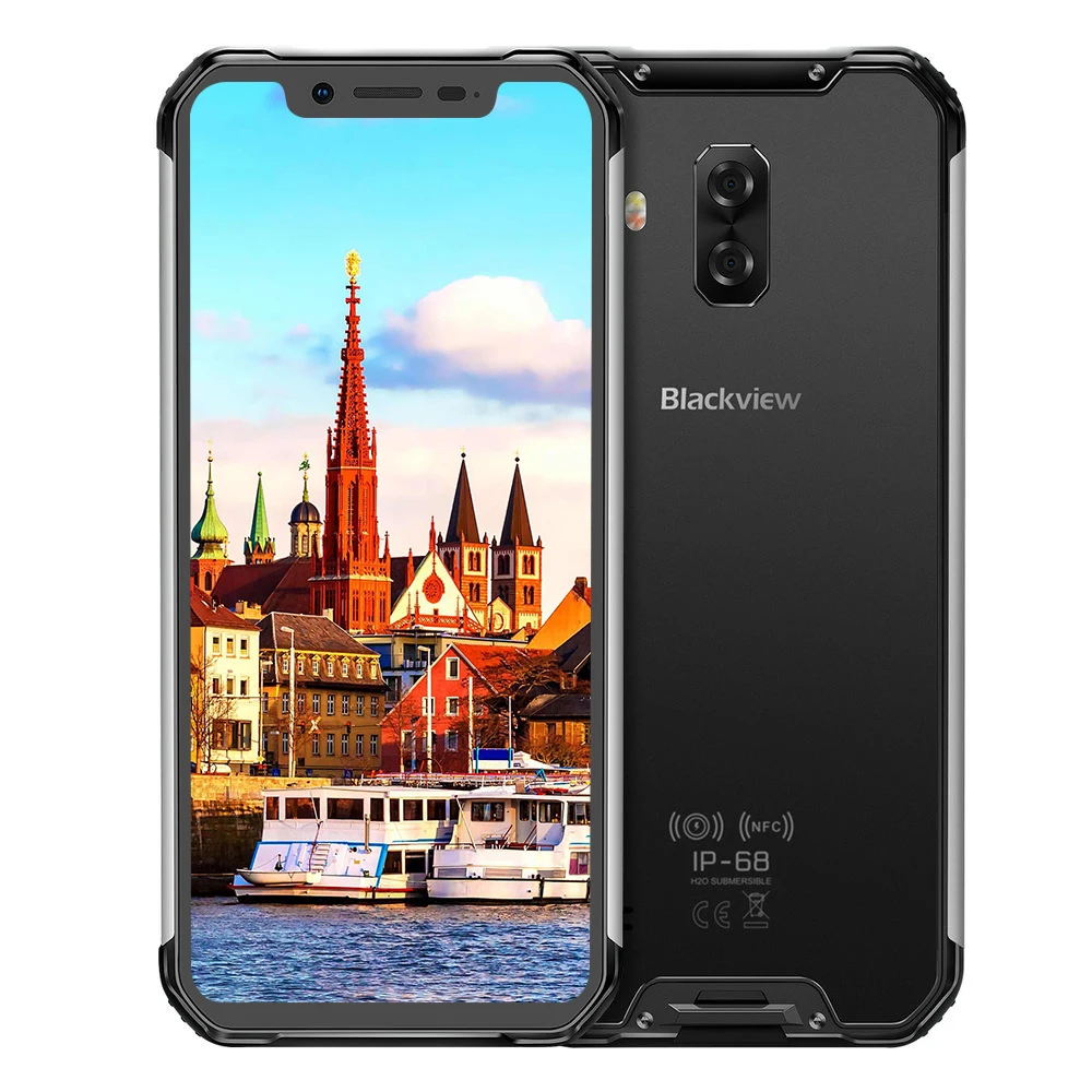 silver Blackview BV9600 водонепроницаемый прочный смартфон Helio P70 19:9 FHD AMOLED мобильный телефон 4 Гб+ 64 ГБ Android 9,0 Открытый 4G мобильный телефон - Цвет: silver