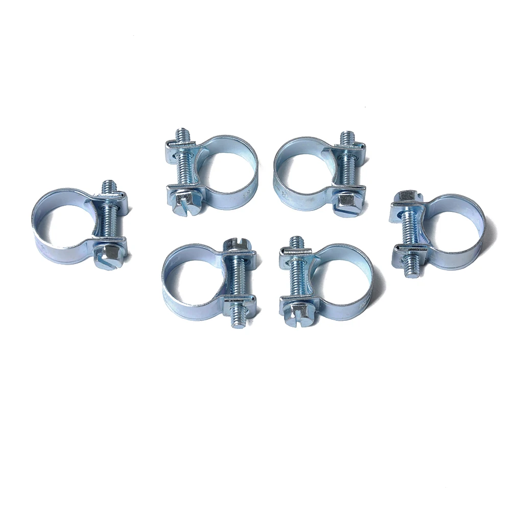 Hotaluyt 10PCS/Set 7-9mm Clamp Fuel Injection Hose Air Hose Clamps Assortment Kit Diesel Petrol Pipe Clips 