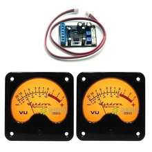 

2pcs TR-57 VU Panel Meters DB Level Header Backlight w 1pc Power Driver Board