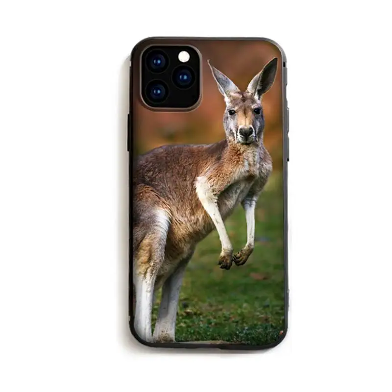 Чехол для телефона с рисунком животного кенгуру iPhone 11 12 Pro mini iphone xs max чехол pro XS MAX 8