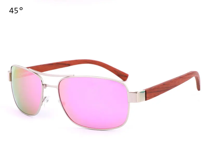 Оригинальные новые модные ретро деревянные солнцезащитные очки с металлической рамкой мужские брендовые дизайнерские солнцезащитные очки женские поляризованные очки для вождения UV400
