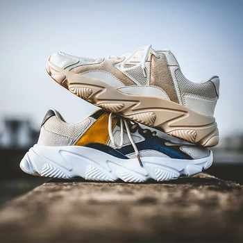 

Spring Men's Shoes Sports Casual Shoes Men's Korean Version Of The Tide With Breathable Thick-soled Men's Shoes Ins Shoes