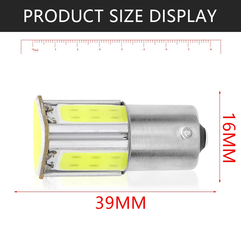 1 шт. P21/5 Вт 1156 BA15S led COB 12 в автоматический стоп-сигнал Трехцветная автомобильная светодиодная лампа заднего хода свет парковки 12 В