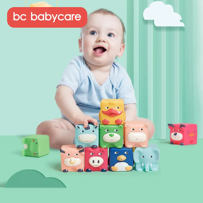 

Animal Letter Educational PVC Soft Baby Building Blocks for Toddlers Baby Infant Teething Chewing Toys Baby Bath Play Toys