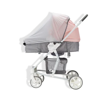 

Crib Pram Summer Sun Shade Baby Stroller Mosquito Net Foldable Insect Cover Carriage Anti UV Durable Universal Pushchair
