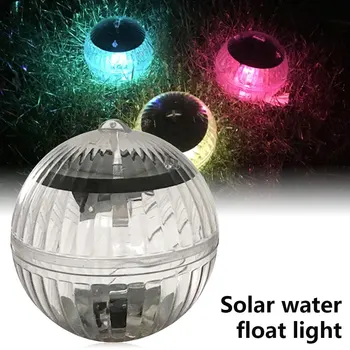 

Outdoor Solar Water Floating Lights LED Garden Yard Lamp Festive Atmosphere Lights Pool Wedding Party Decorative Night Lights