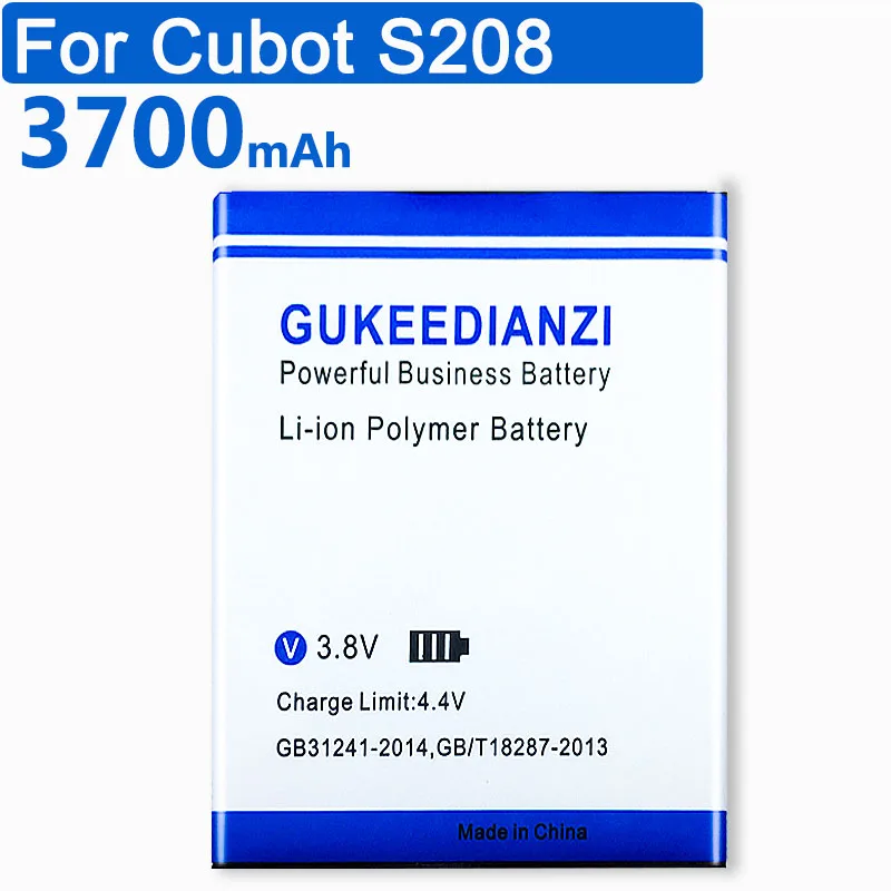 GUKEEDIANZI 3700 мАч S208 батарея для Cubot S208 смартфон Замена литий-ионные полимерные батареи
