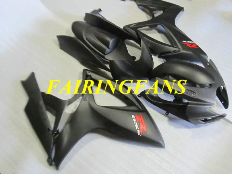 Литья под давлением обтекатель тела комплект для GSXR600 750 K6 06 07 GSXR 600 GSXR750 2006 2007 матовый черный Обтекатели кузова+ подарки SC47