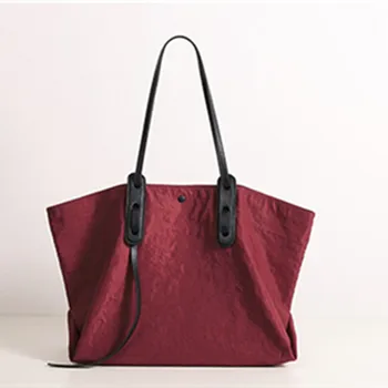 

2020 Women New Fashion Concise Solid Waterproof Oxford Large Capacity Composite Bag Shoulder Bag Tote Bag Office Daily